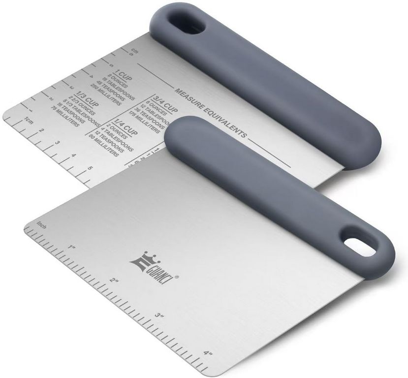 Guanci multifunctional bench and dough scraper with stainless steel blade